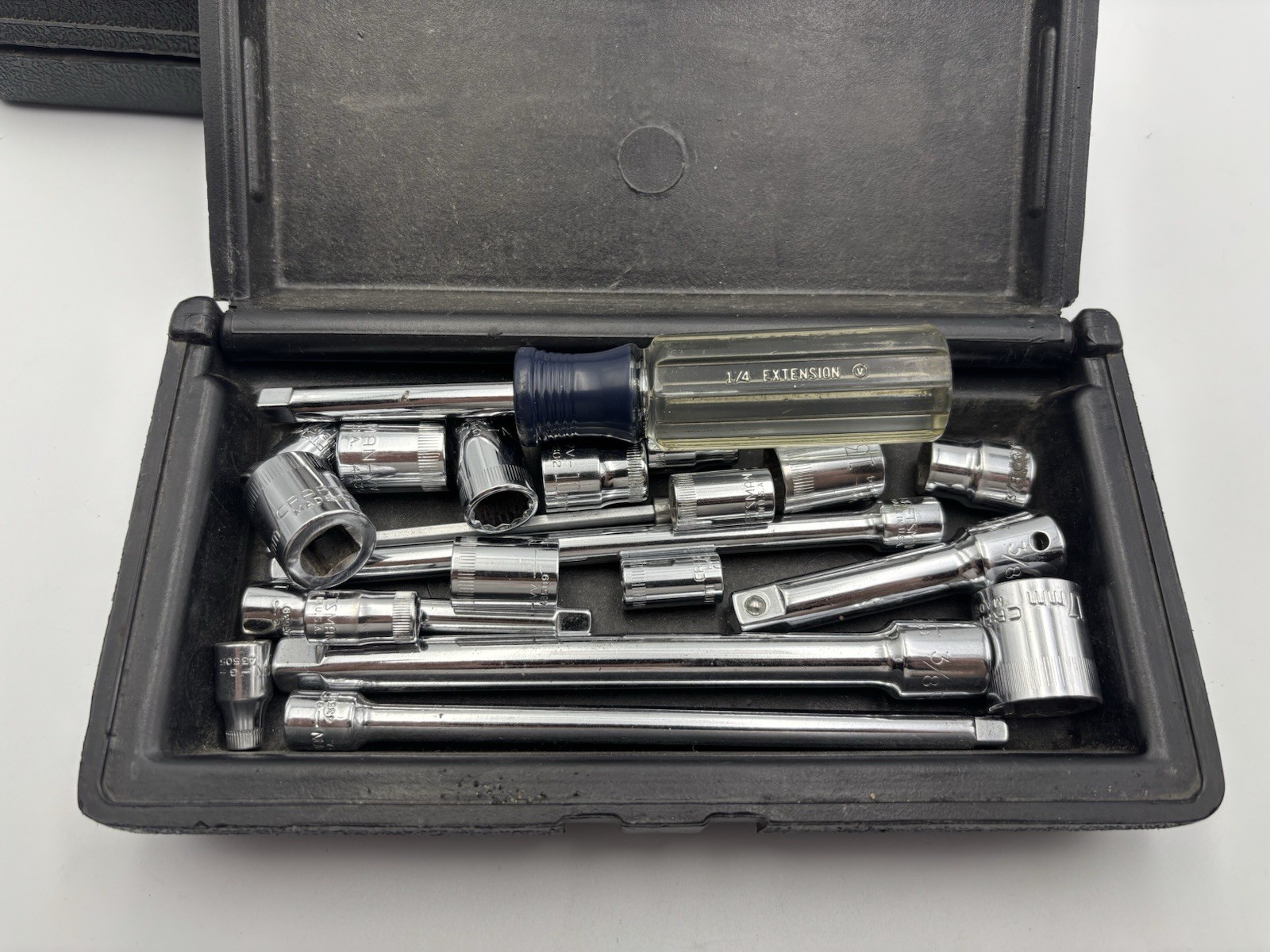 Lot Vintage Craftsman 9-33234 18pc Socket Wrench Set + 9-65293 Drive Metric Set