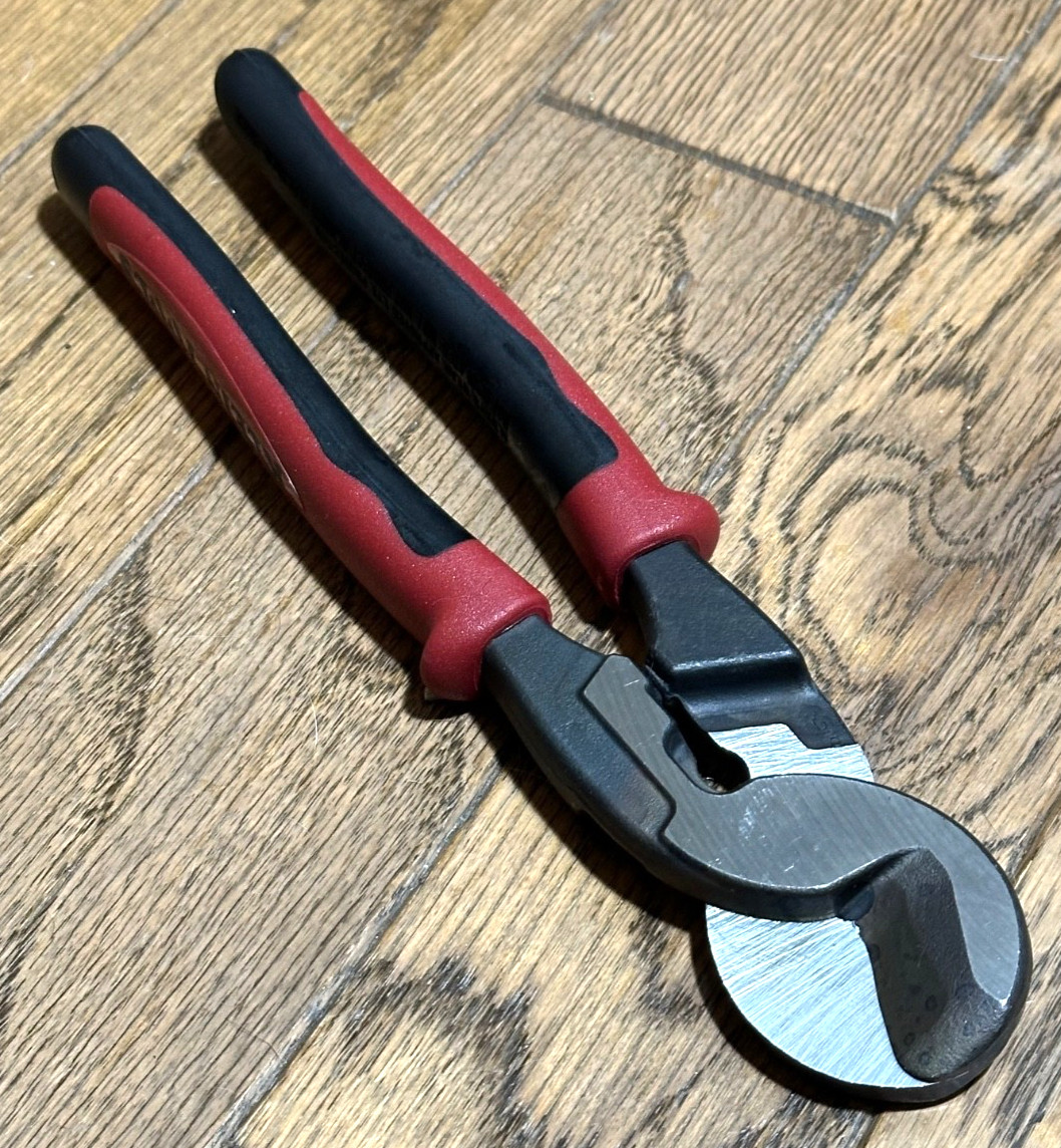 🇺🇸 Klein Tools High Leverage Cable Wire Cutter Shears 9″ Long Pliers Battery