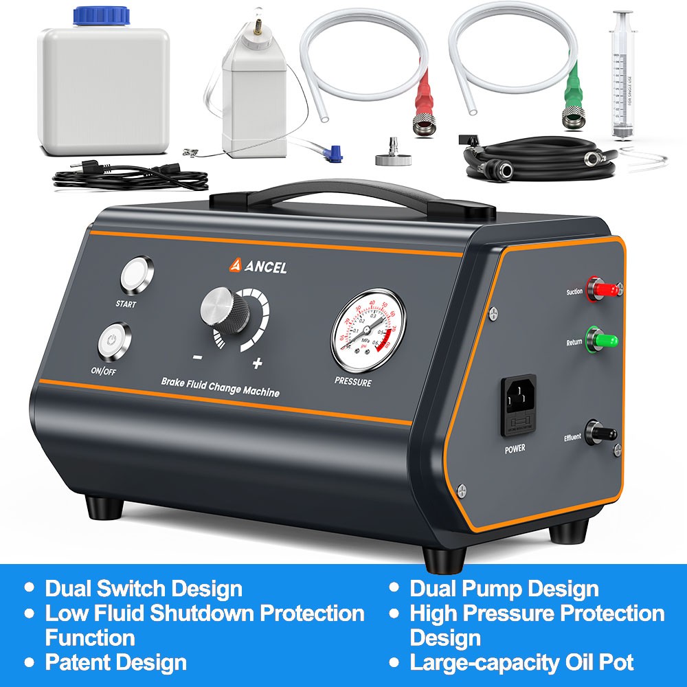 ANCEL BR1000 Car Electric Brake Fluid Bleeder Fluid Exchange Machine Oil Change