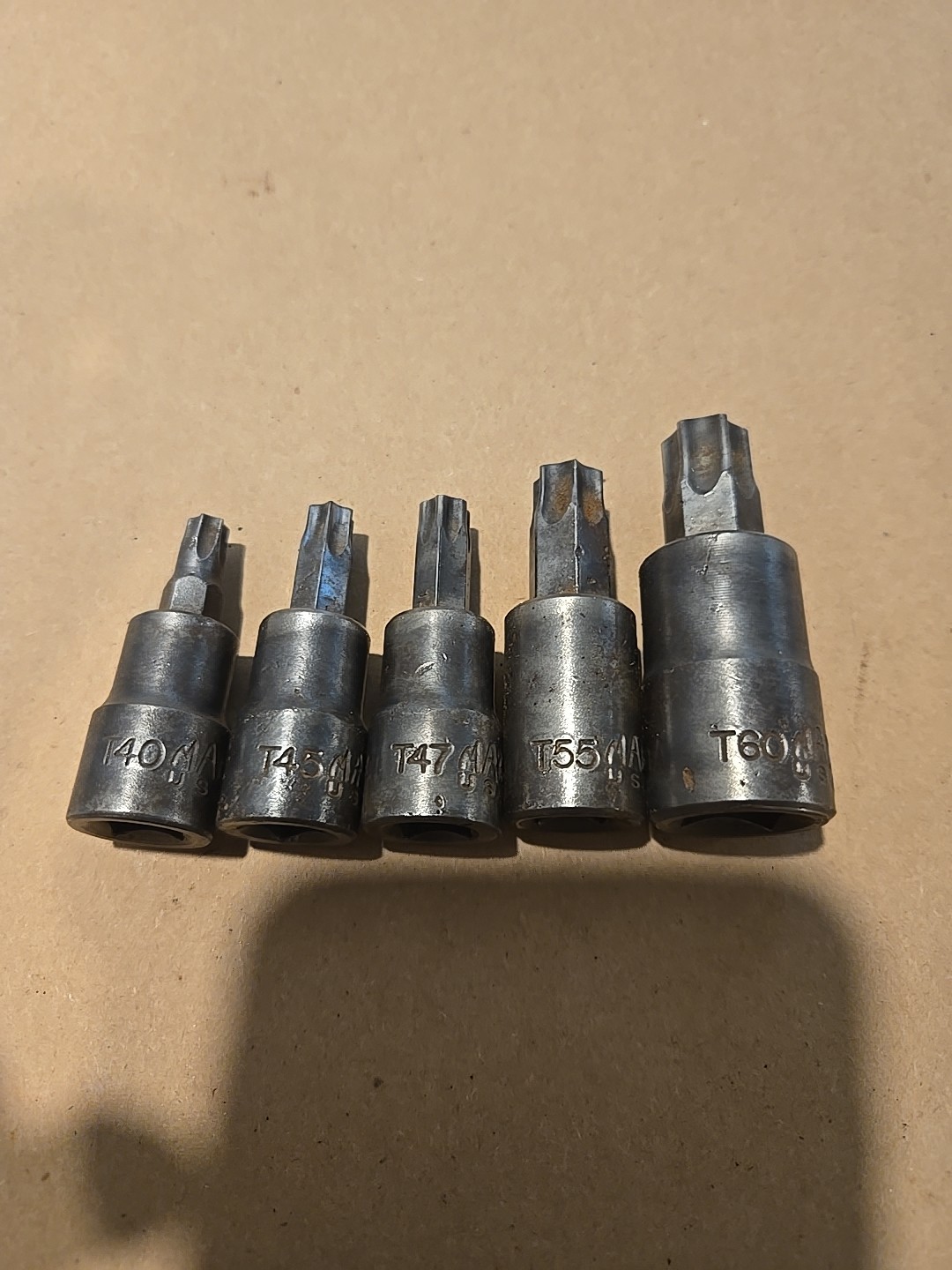 Mac Tools 3/8 1/2″ Drive T40,T45,T47,T55,T60 Torx Bit Driver Sockets USA Lot