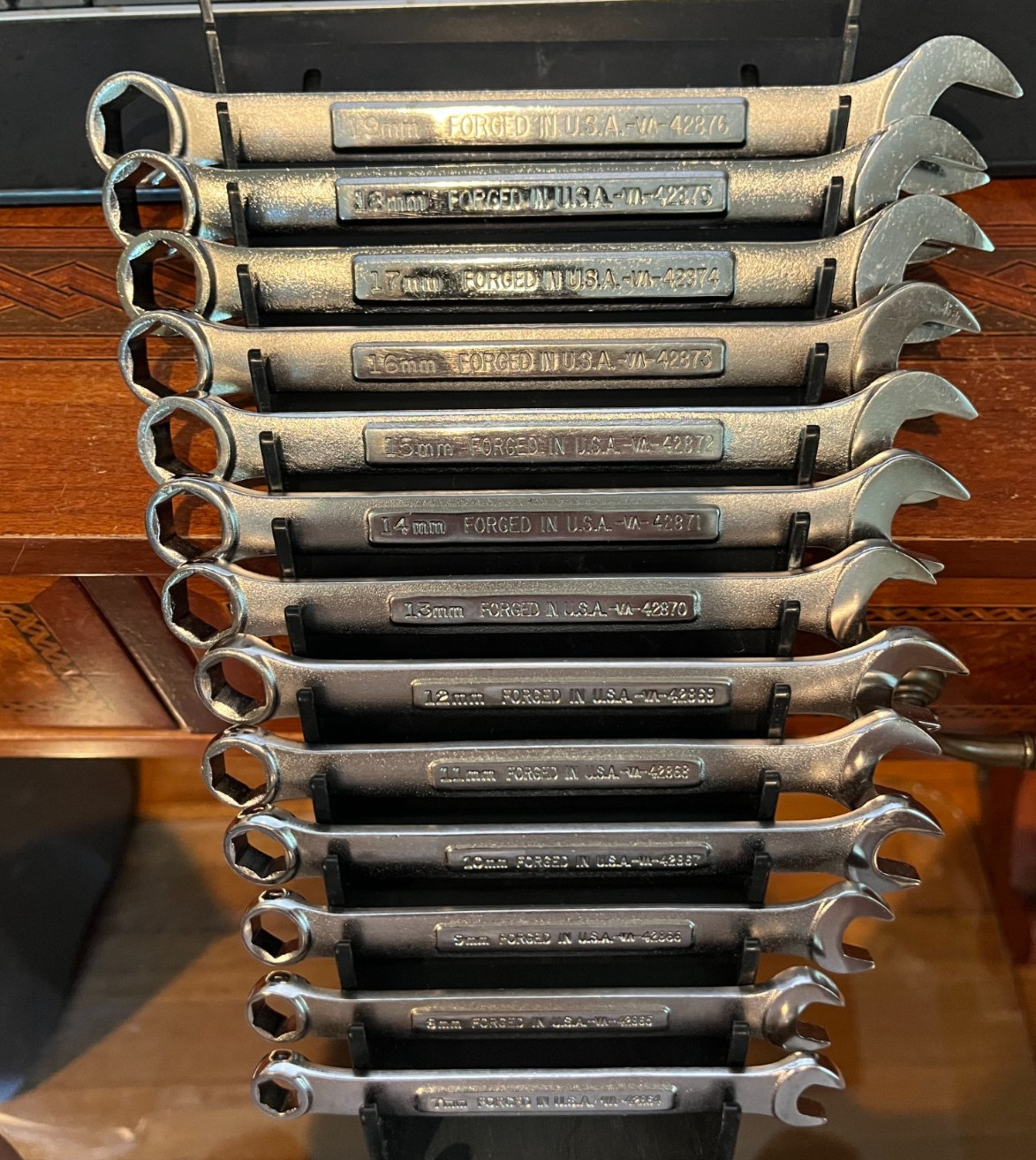 Craftsman USA VA 13-pc Metric 6-Point Combination Wrench Set 7-19mm RARE!