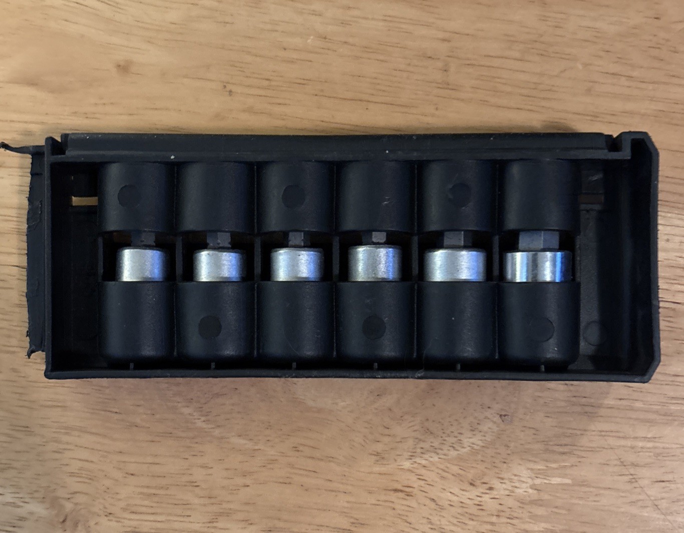 Husky Brand 3/8 Dr. Metric Hex Socket Set Size 10 8 7 6 5 4mm. Made In USA