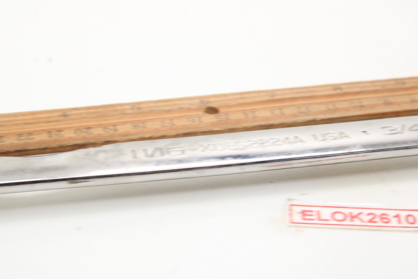 Snap-on XDES2224A 11/16″x 3/4″ SAE Spline Chrome Offset Box Wrench USA Modified