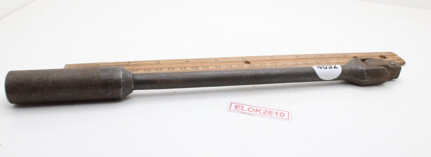 Wright N-17 1/2″ Drive Flex Head Breaker Bar Extension Knurled Grip 12.5″ USA