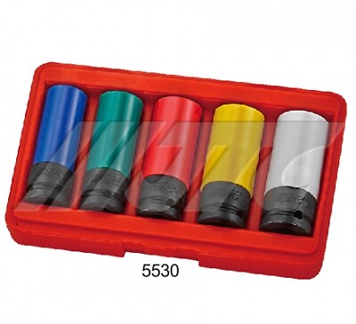 JTC-5530 RIM PROTECTIVE WHEEL SOCKET SET 17MM, 19MM, 21MM, 22MM, 23MM