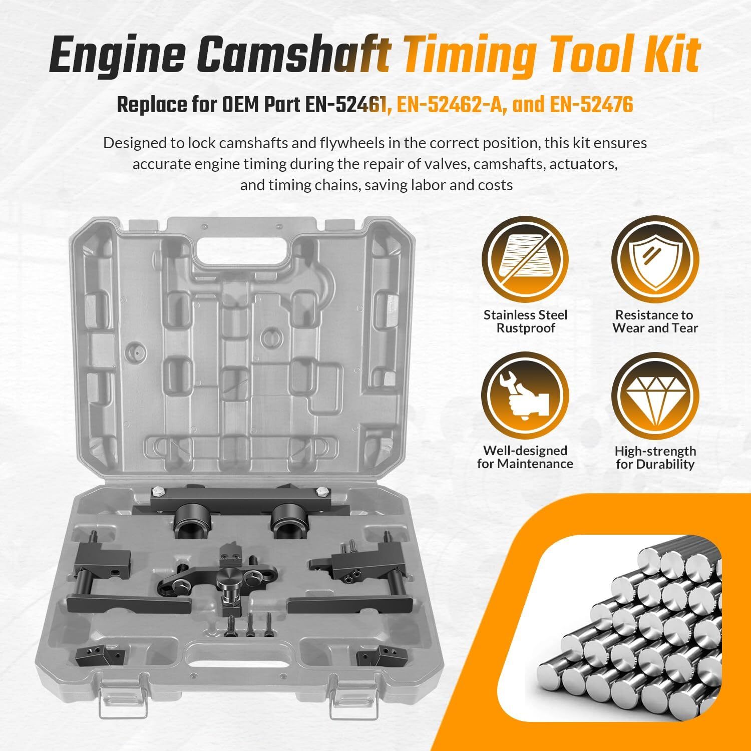 EN-52461 Engine Camshaft Timing Tool for Cadillac XT4 2.0L Silverado Sierra 2.7L