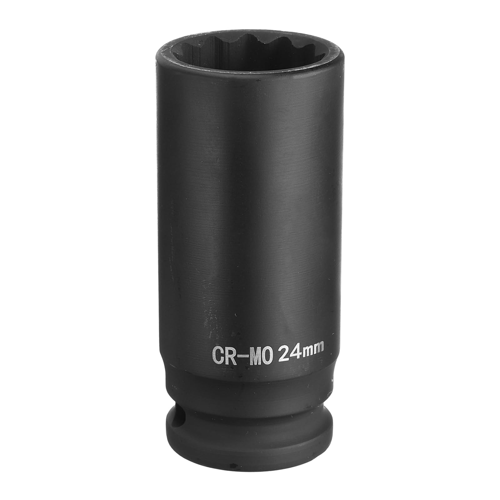 HARFINGTON 12-Point Deep Impact Socket 1/2 Inch Drive 24mm Metric Chrome