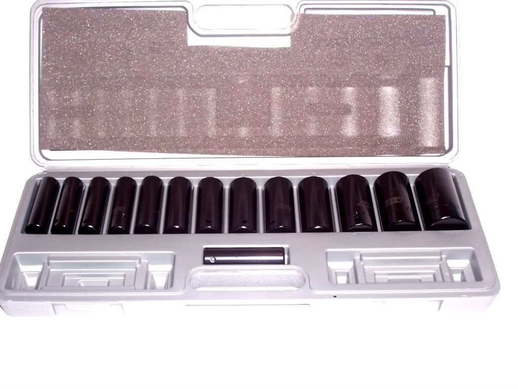 30 PC 1/2″ DRIVE DR FLANK DRIVE DEEP IMPACT SOCKETS SETS 15 SAE & 15 METRIC CR-V