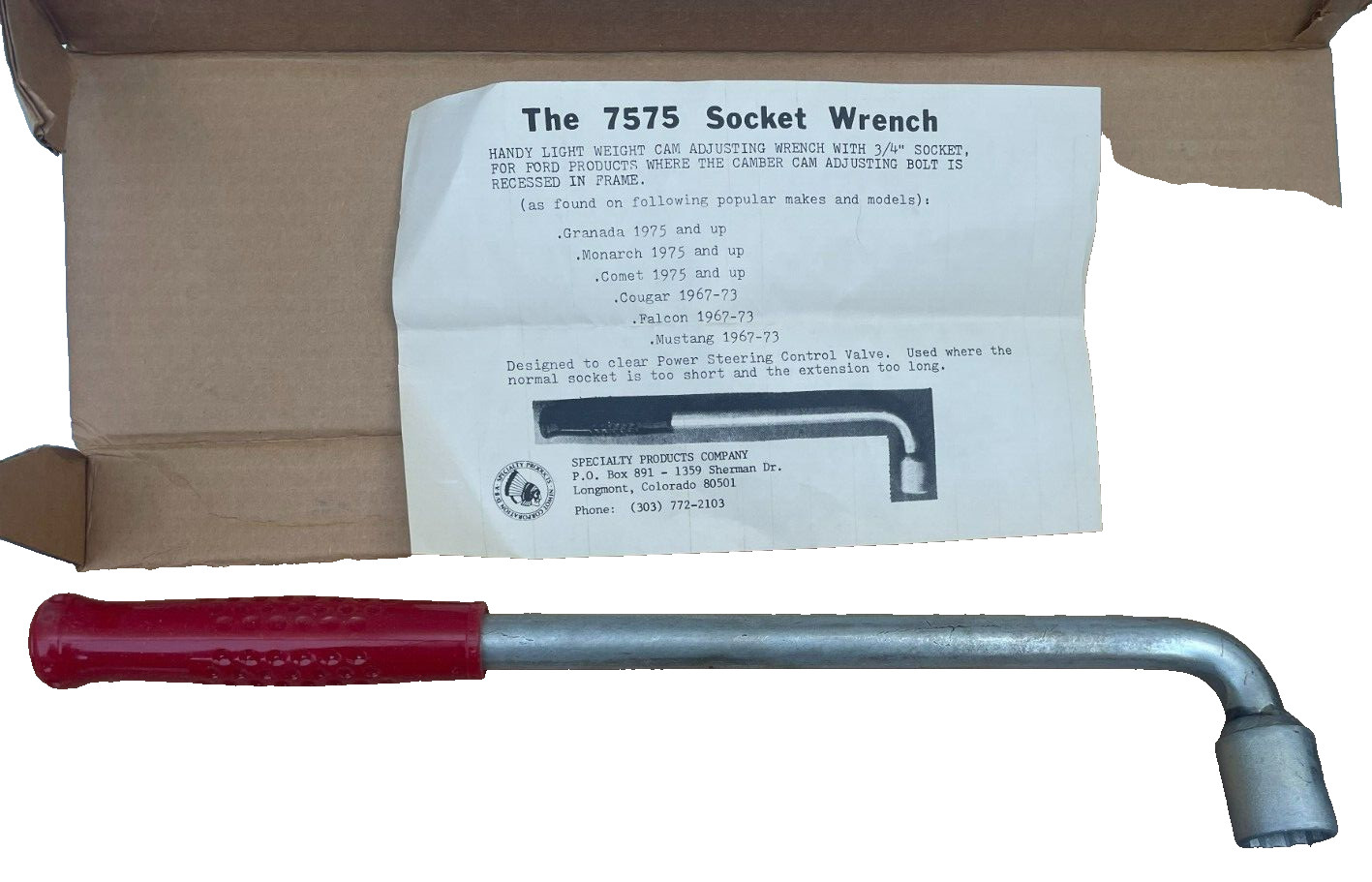 Specialty Products Socket Adjusting Wrench, with 3/4″ Socket, 7575