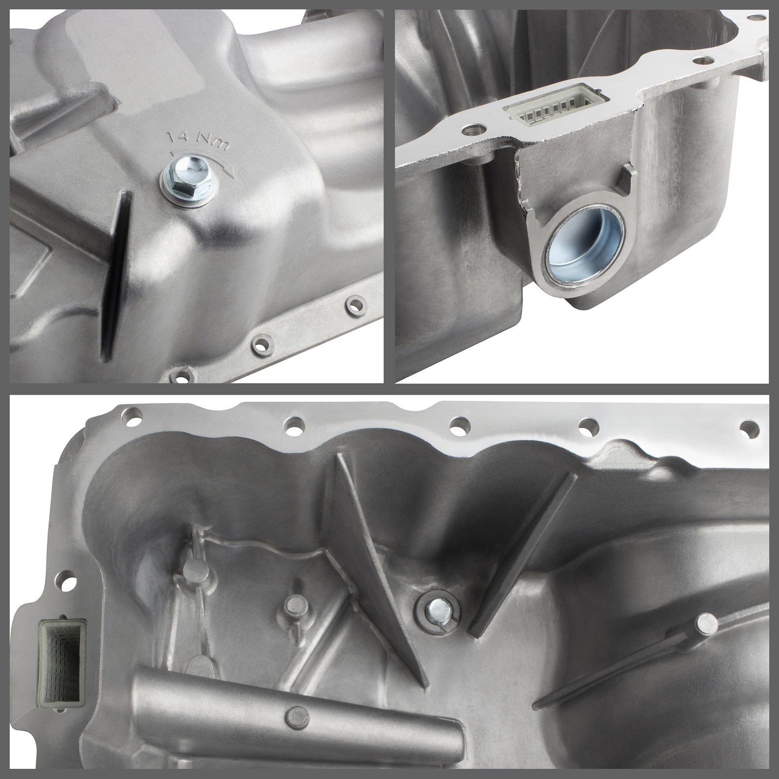 YMAUGP 264-378 Engine Oil Pan for Chevrolet Cruze 1.4L 2011-2015, 25200827