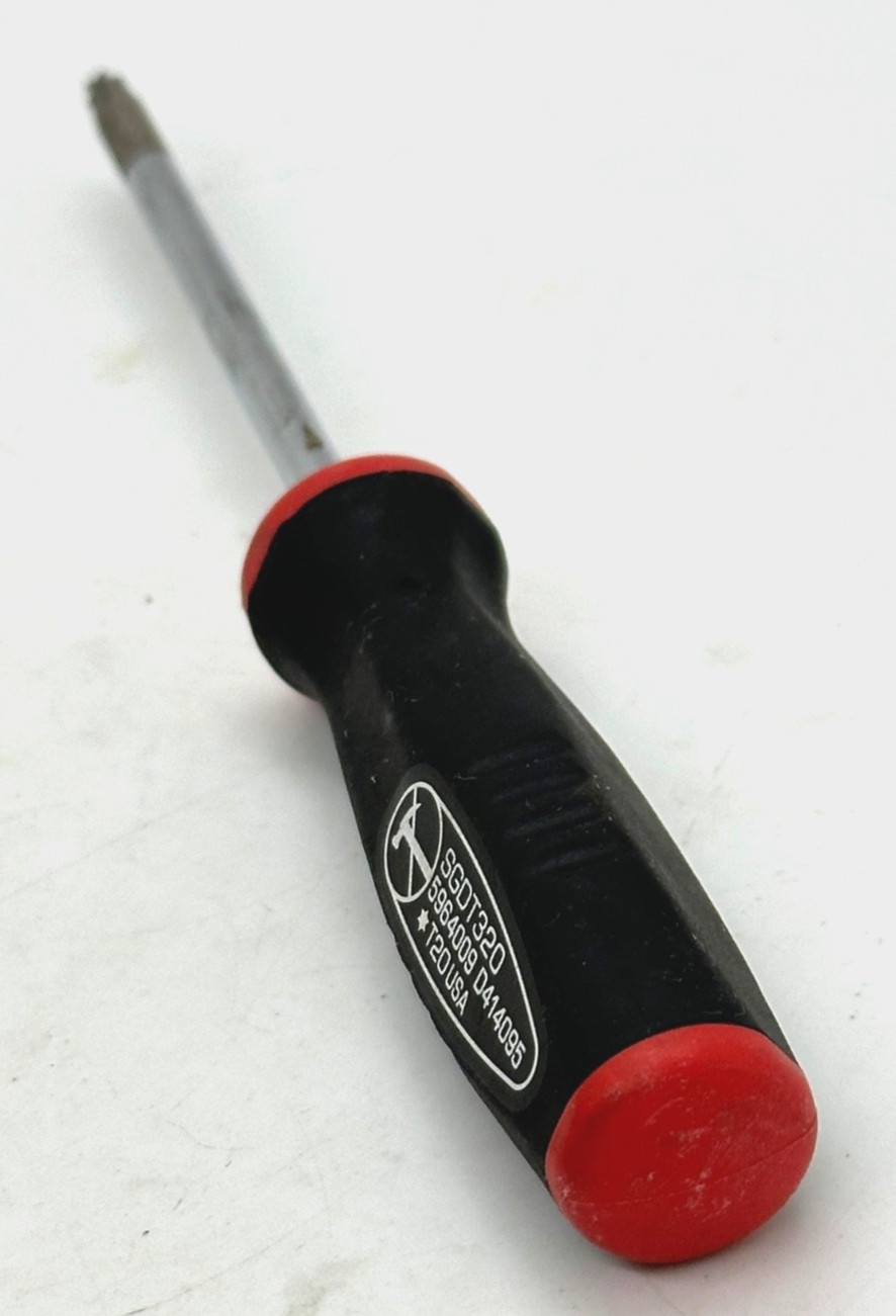 🇺🇸 NEW SNAP ON Tools T20 TORX Driver Screwdriver RED Soft Grip Star Bit Mini