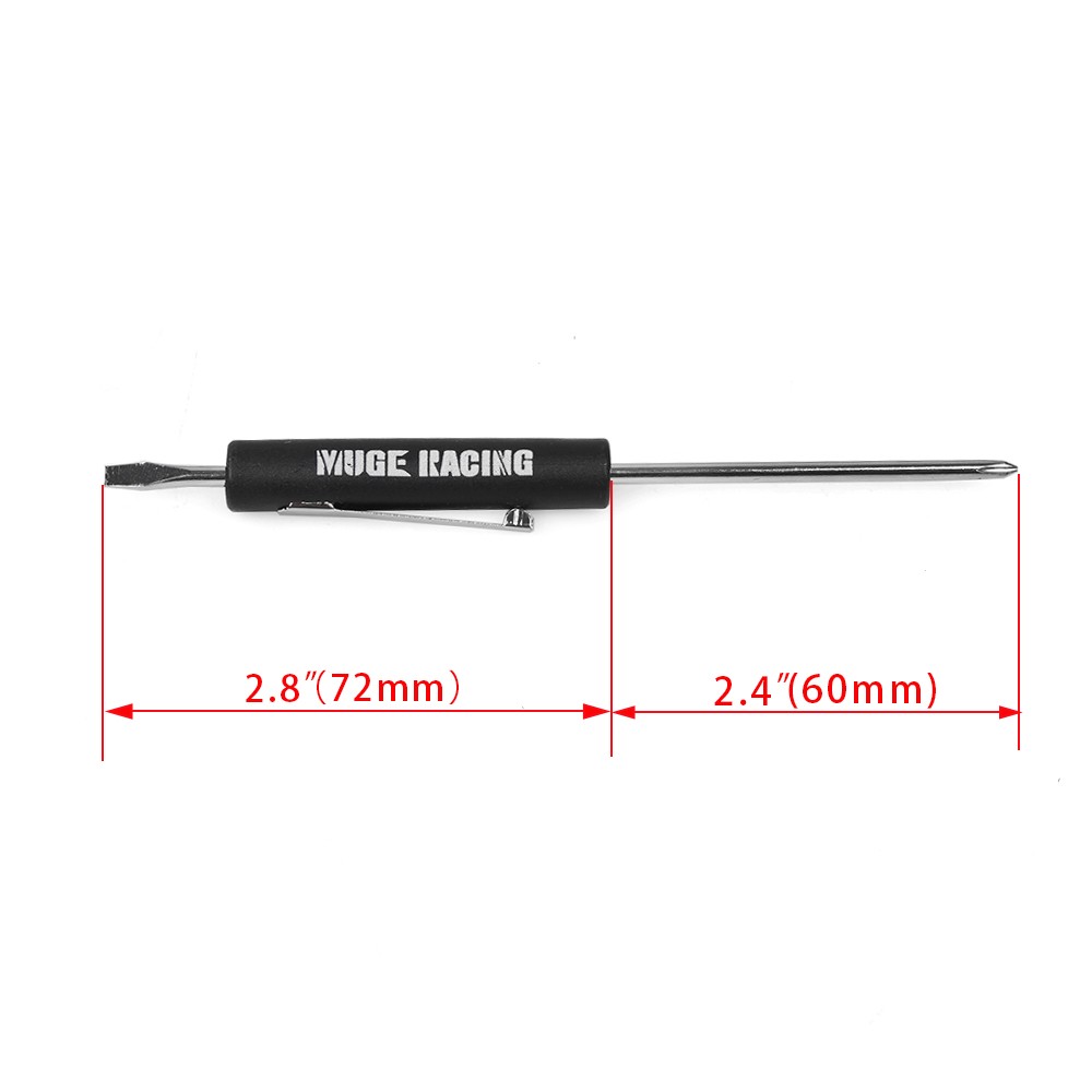 100PCS Mini Pocket Screwdriver Flap Tip w/ Magnet and Clip Phillips Slotted Flat