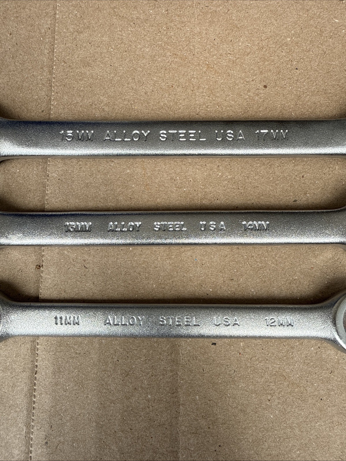 Blackhawk 3pc Metric Flare Nut / Line Wrenches 11mm – 17mm Satin Chrome USA NEW