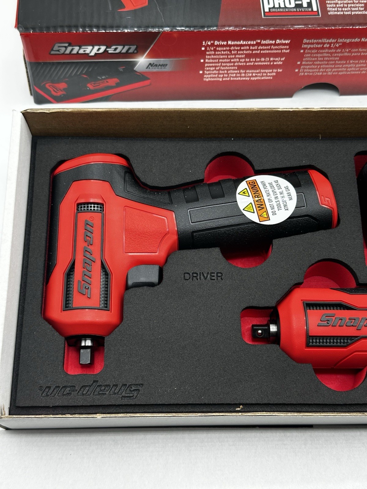 Snap On Tools CTNN13KF Nano/Axcess Tool Kit Red New 1/4drive 2pc ALL PEICES