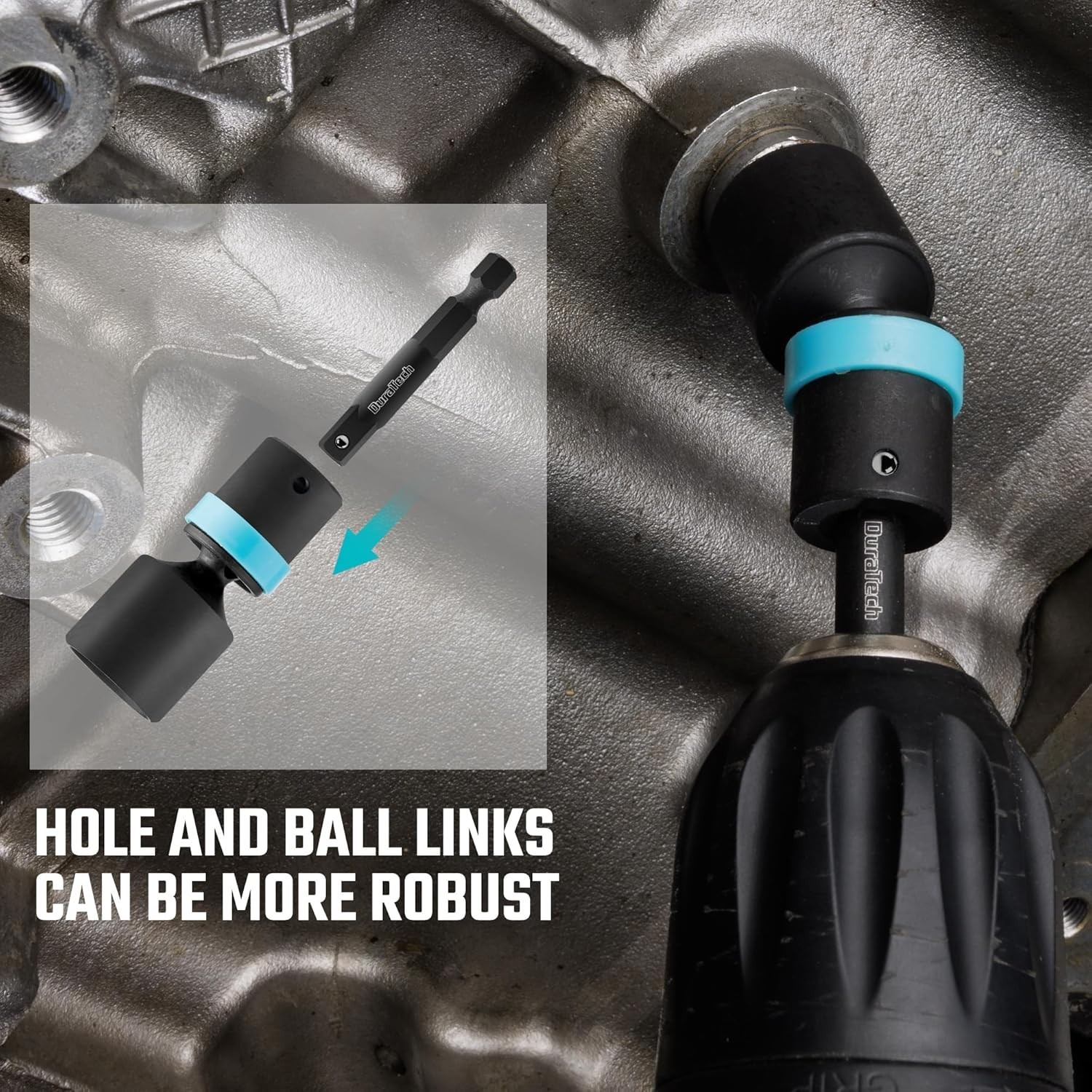 High-Quality 14-Piece Impact Socket Set with Laser-Etched Markings & Extensions