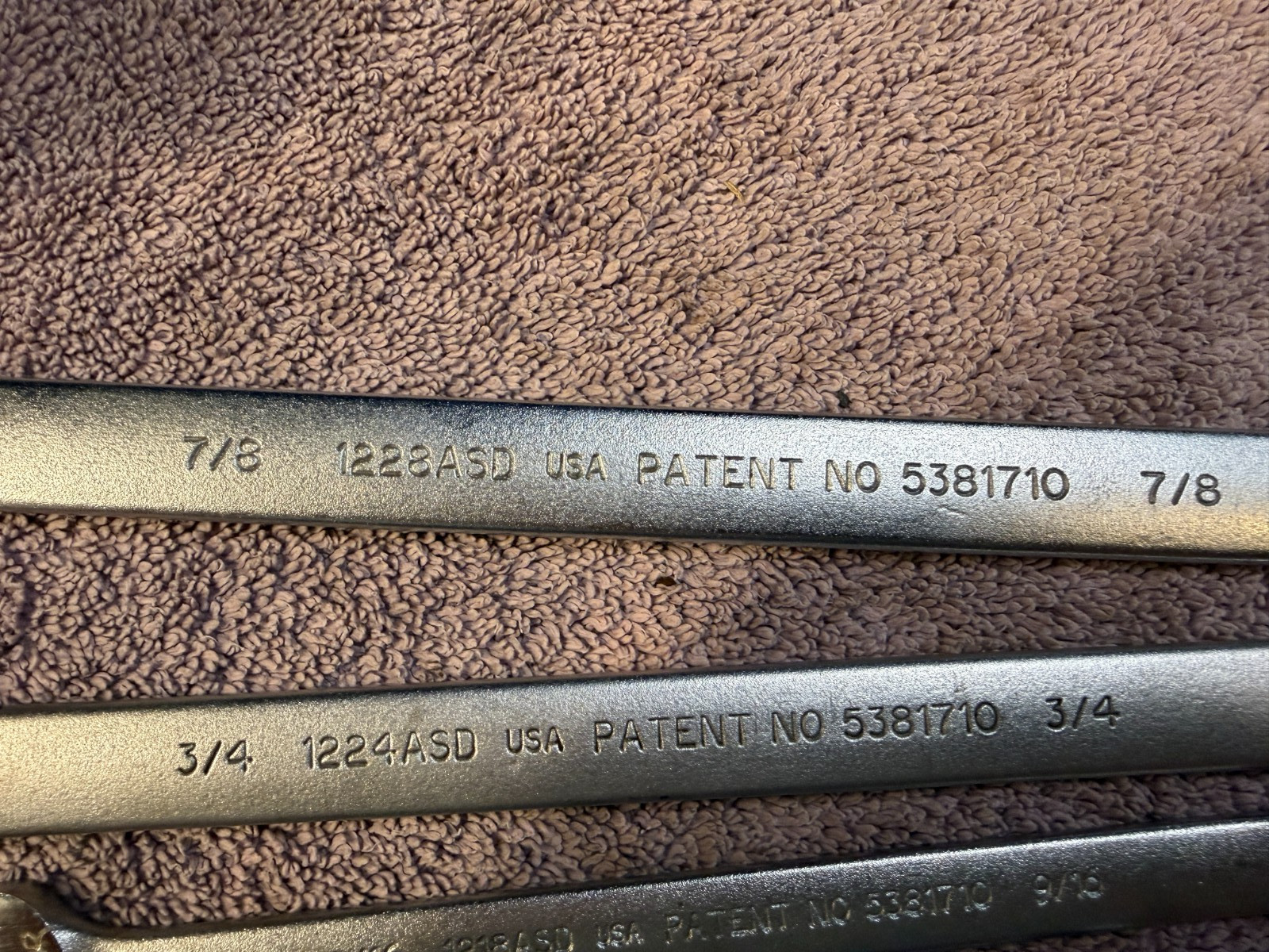 4 – Proto Anti-Slip Design (ASD) 7/8″ 3/4″ 9/16″ 3/8″ Great shape see pics