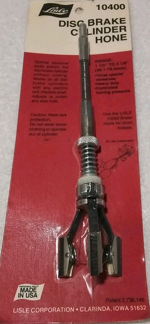 10400 LISLE DISC BRAKE CYLINDER HONE 1-1/2″× 3-1/8″ USA 🇺🇸