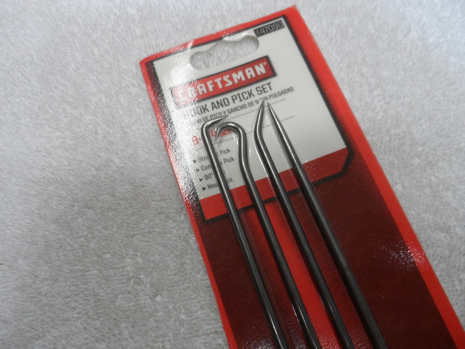 Craftsman Pick and Hook Set w/ cushion grip handles USA, 4 pcs – Part # 47090
