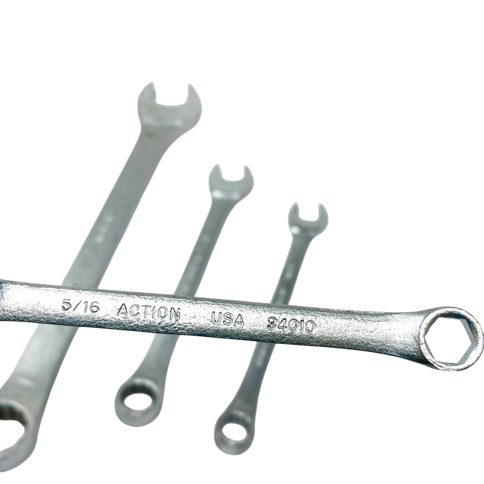 Action USA Lot SAE Combination Wrench Hand Tool Equipment Set, 4 Pcs
