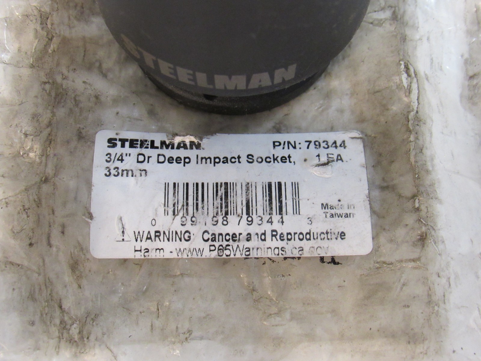Steelman 3/4 in. Drive 33mm 6 Point Deep Impact Socket 79344