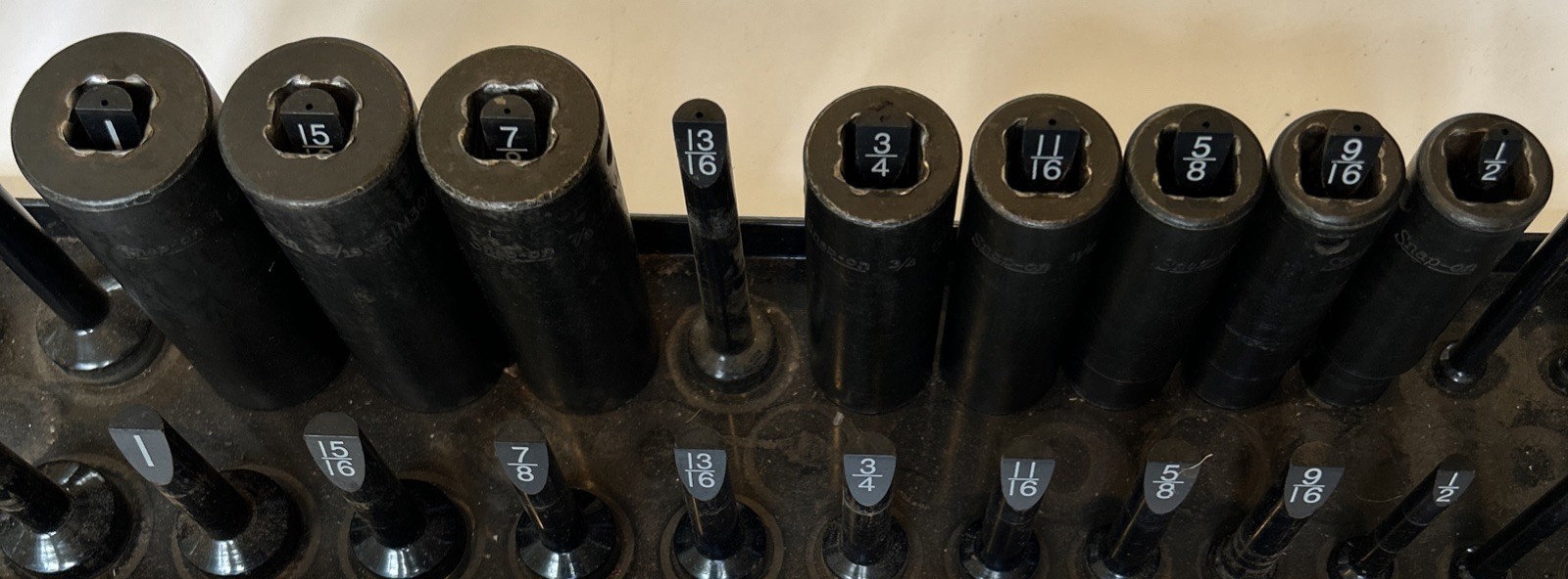 Snap On 313SIM 313SIMA 8pc 1/2” To 1” 1/2”dr SAE 6PT Deep Impact Socket Set