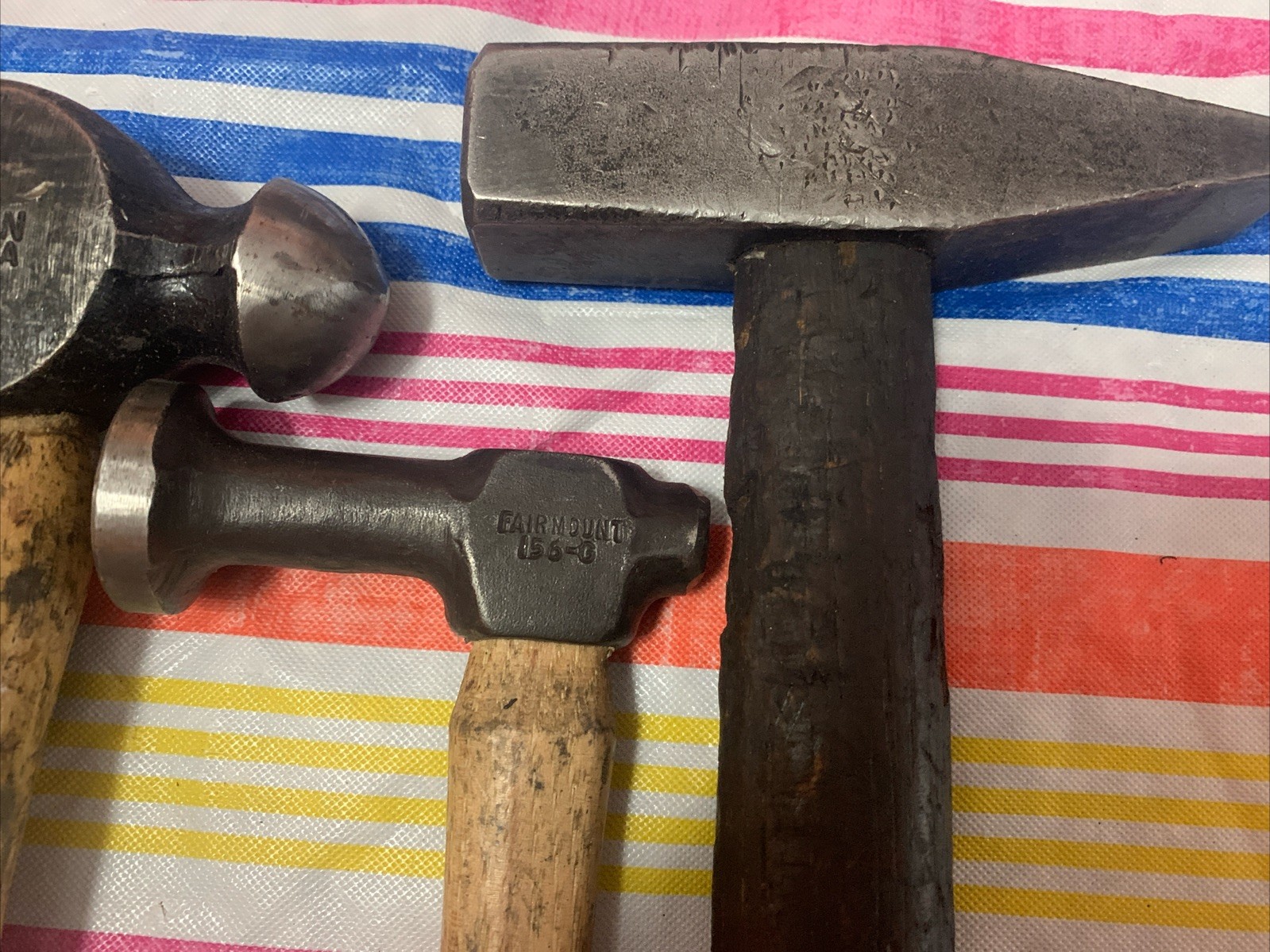 Lot Of 5 Mechanic Hammers Vaughn Fairmount 156-G Excelsior Made In USA Peen