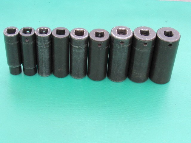 SNAP ON 309SIMY 1/2″ TO 1″ 1/2″ DRIVE SAE 6 PT DEEP IMPACT 9 PC SOCKET SET SIM
