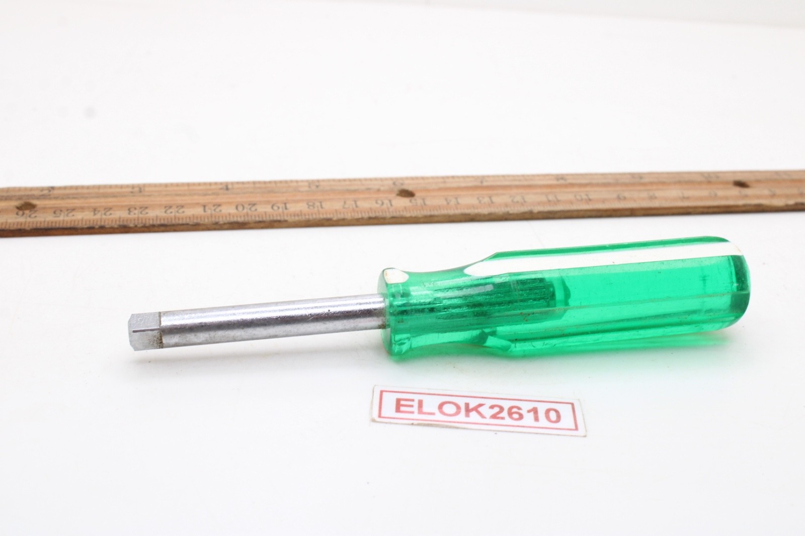 S-K Tools 40954 1/4″ Drive Socket Driver Handle Green/White Hard Handle USA