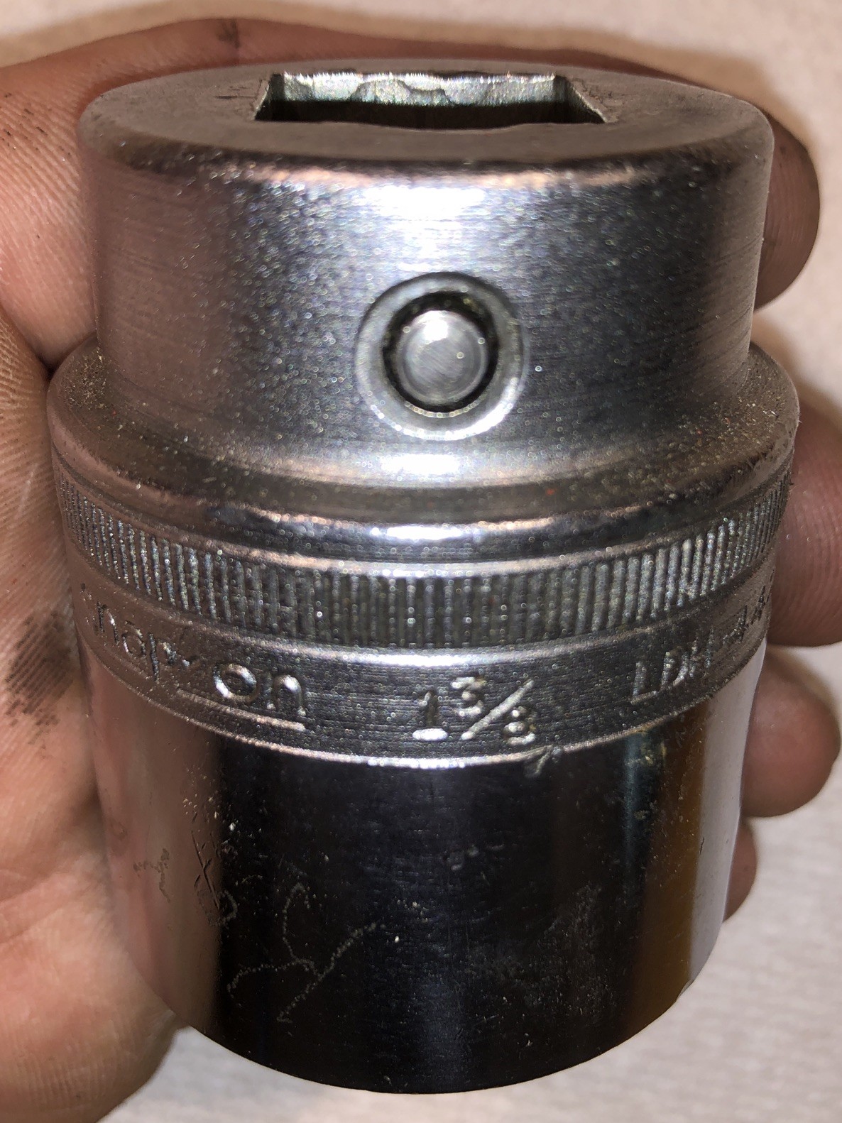 VTG Snap-On LDH-442 3/4” Drive 12 Point 1-1/2” Shallow SAE Chrome Socket SNAPON