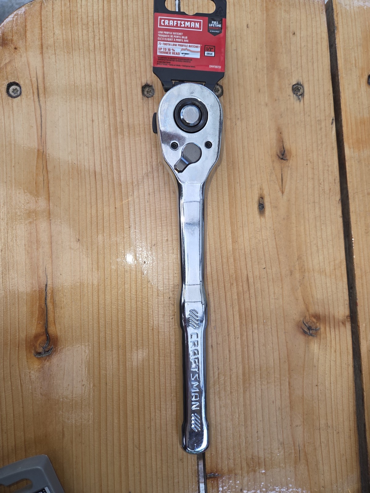 Craftsman CMMT86723 1/2″ Chrome 72 Tooth Low Profile Quick Release Ratchet New!