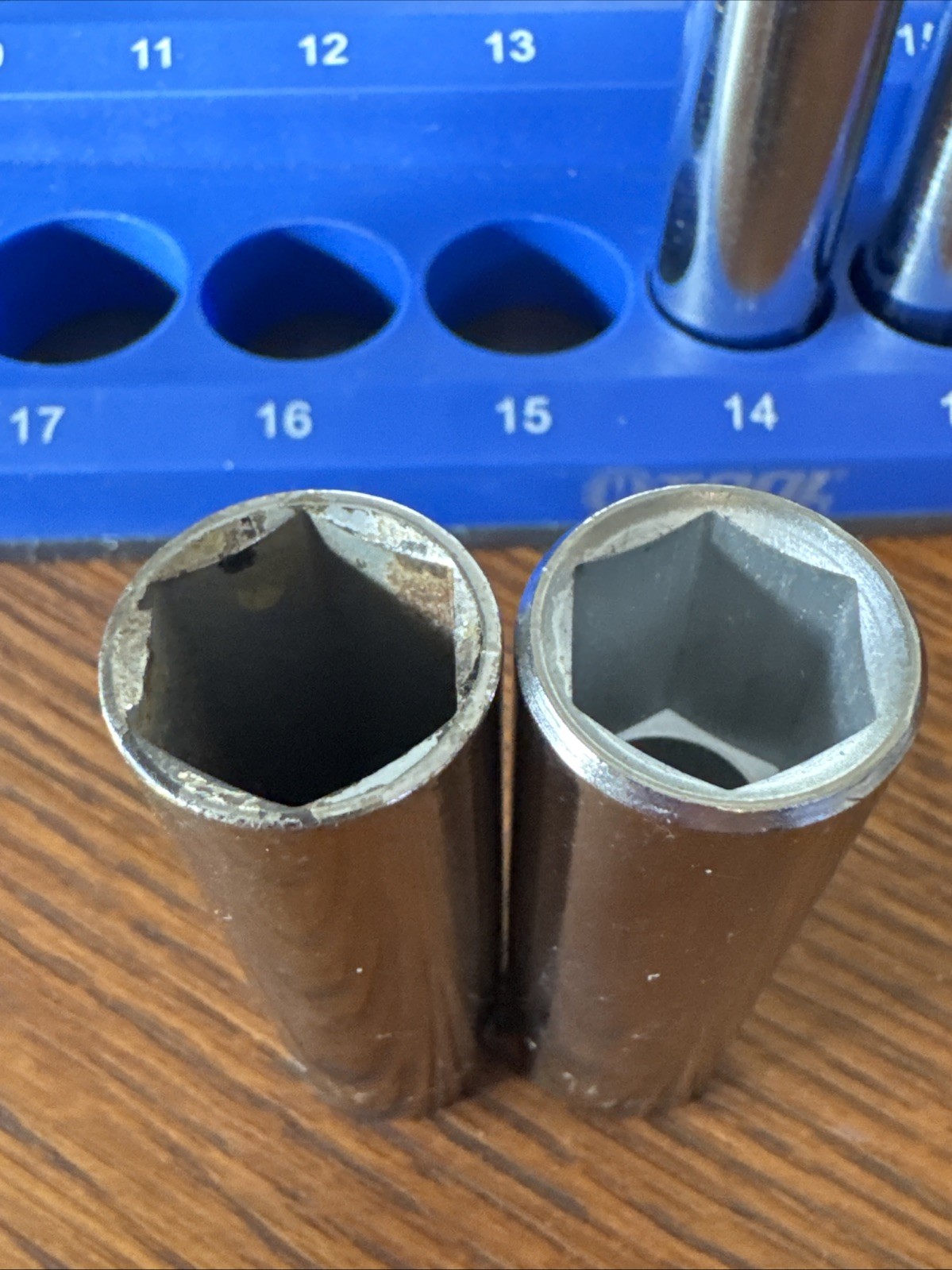 Vintage Craftsman USA 3/8” Dr Metric Deep Socket Set 6pc 6 Pt G EE