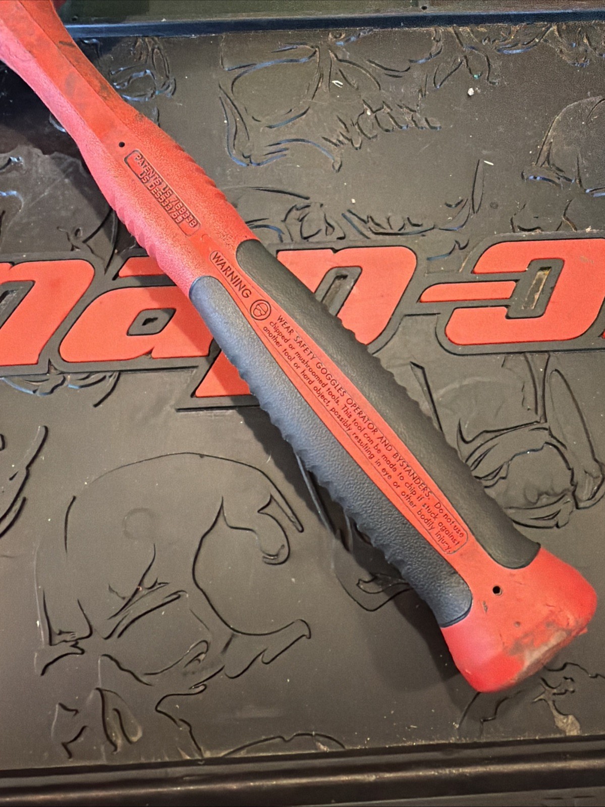 Snap-On Tools HBBD32 Red Ball Peen Dead Blow Hammer 32 Ounce. USA