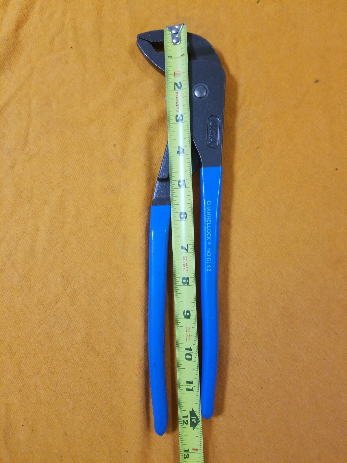 1 SET OF 4 CHANNELLOCK PLIERS, SP RING- GROOVE – LINEMAN -GRIPLOCK TONGUE PLIERS