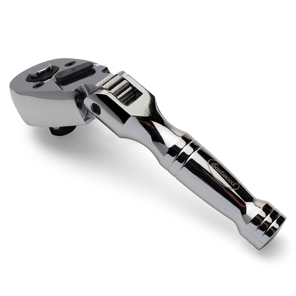 Eastwood 3/8″ Drive Stubby Flex Head Ratchet Drop Forged Steel Handle Automotive