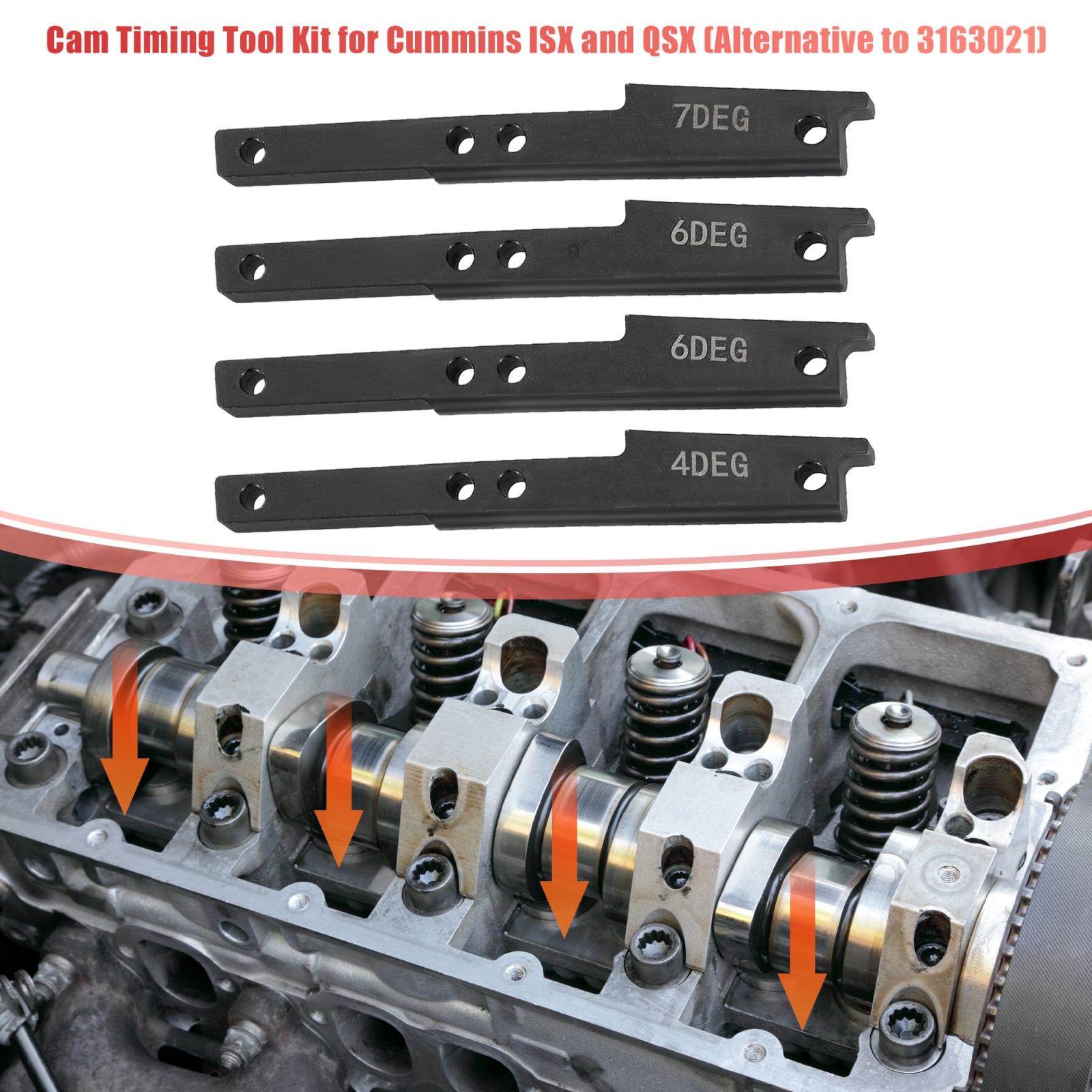3163021 3163069 3163530 for Cummins ISX Timing Injector Cam Gear Puller Tool Kit