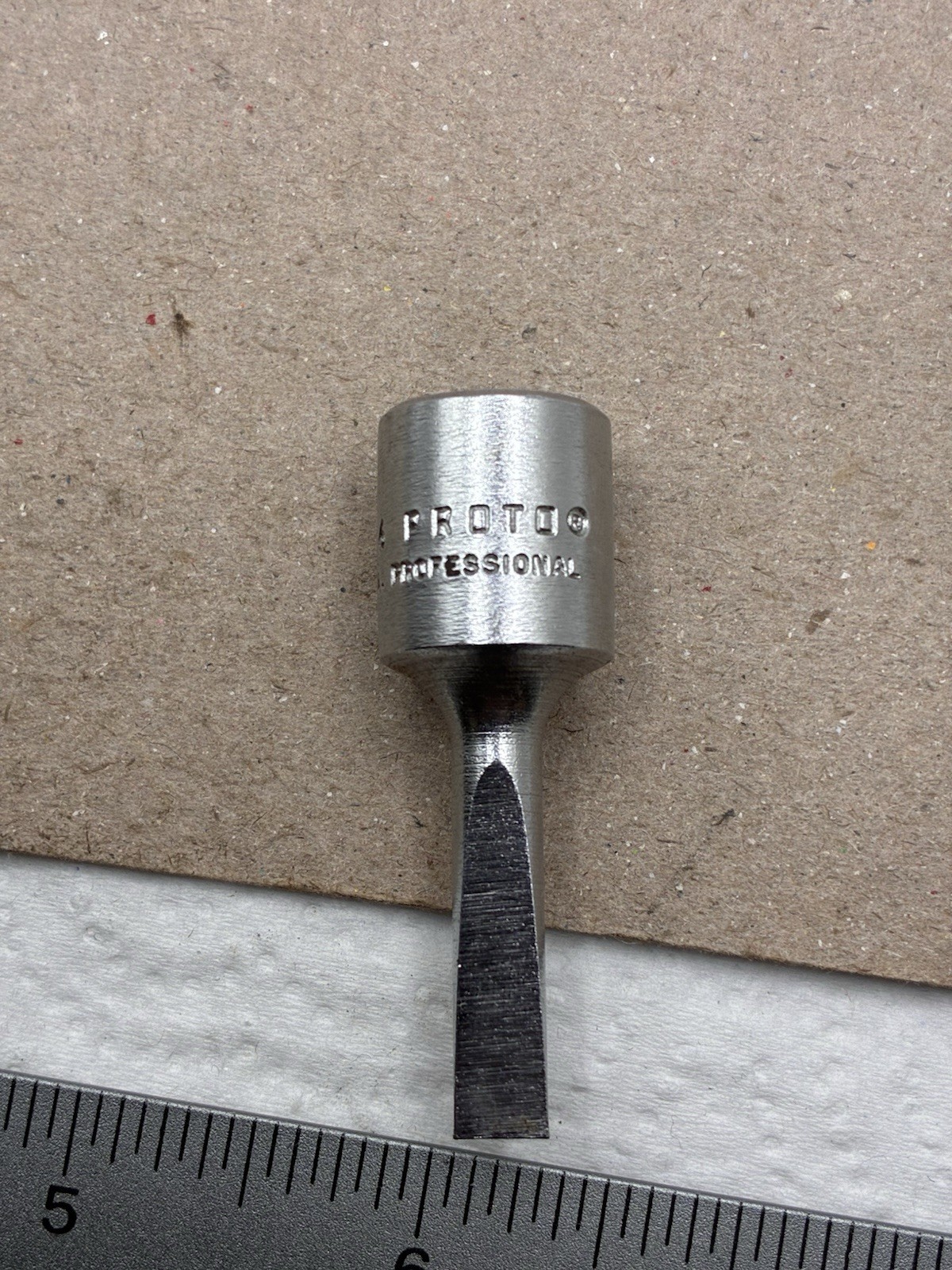 Proto Professional 5246 Flat Tip Slotted Screwdriver Socket Drive 3/8” USA