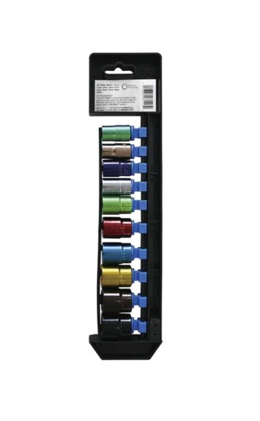 Performax 3/8″ Drive Metric Socket Set 10 Piece Color Coded