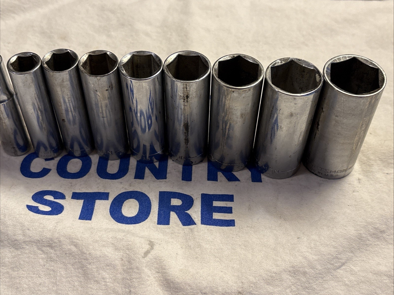 Craftsman USA 3/8″ Drive 9pc 6pt Deep Socket Set -V- & -G- Series 3/8″ – 7/8″