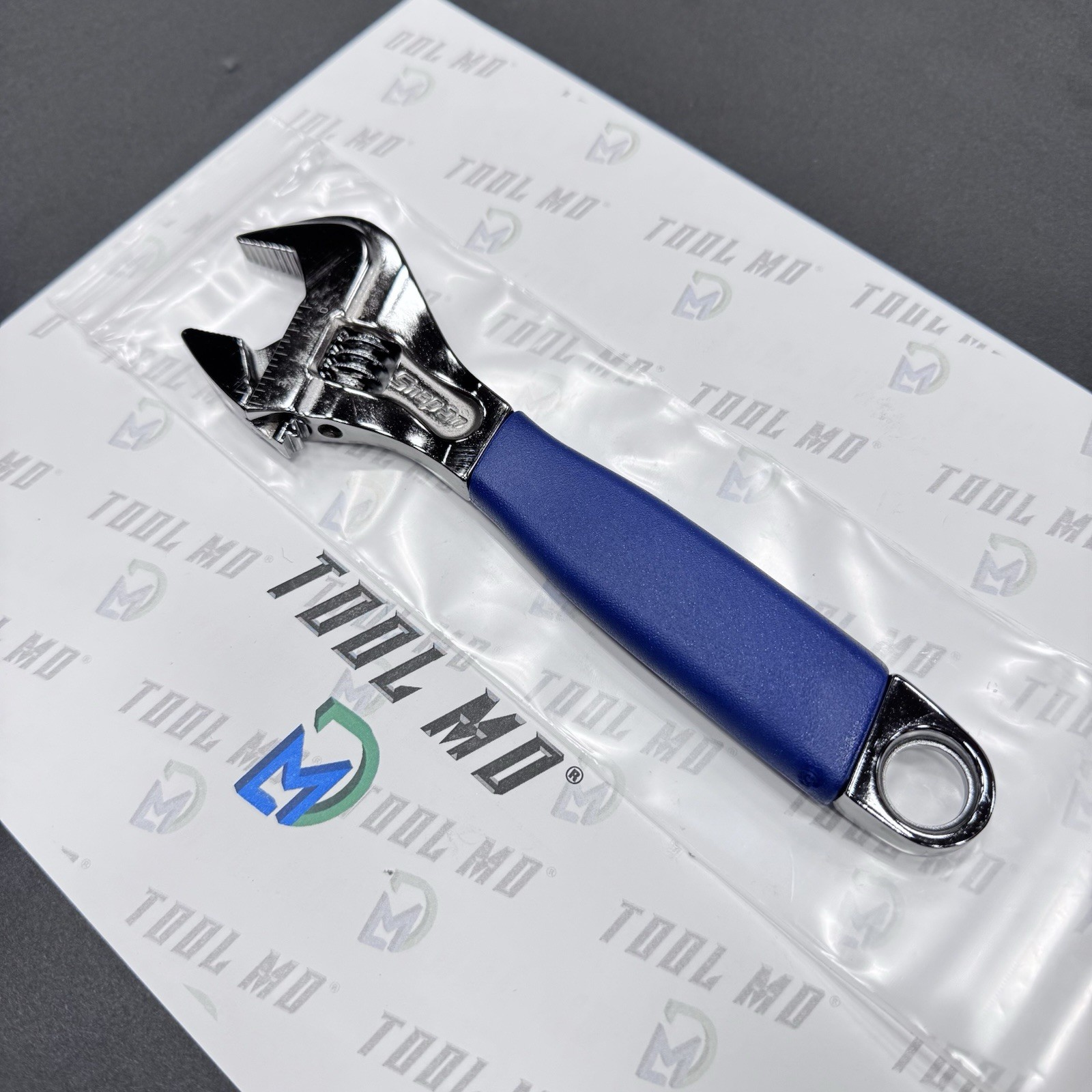 Snap-on Tools USA NEW POWER BLUE 8″ Flank Drive PLUS Adjustable Wrench FADH8CMB