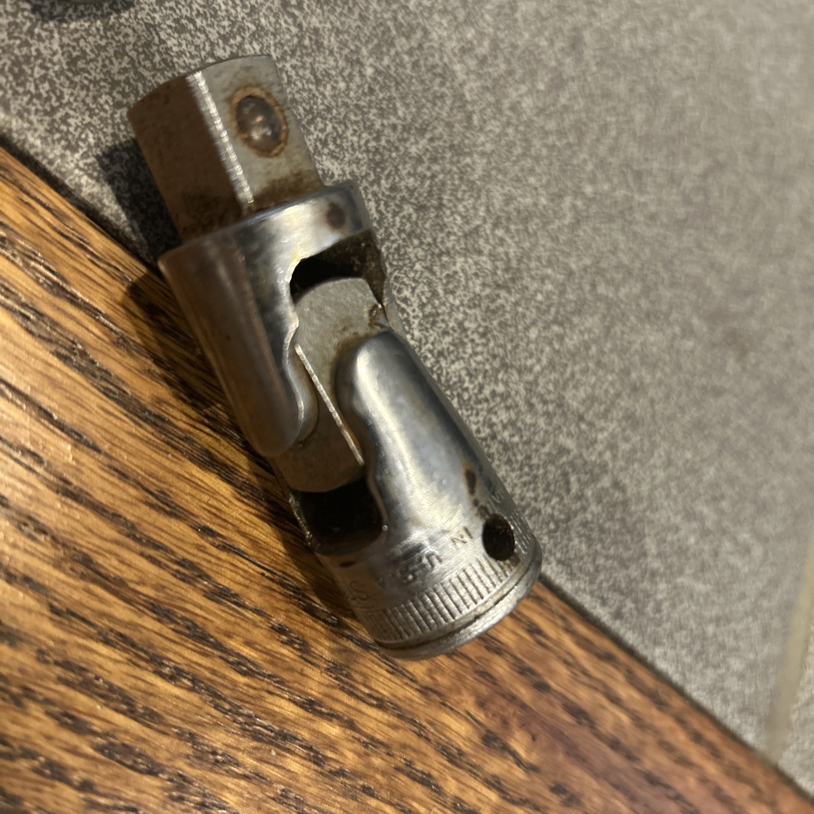 VTG Snap On Ferret F-70N 3/8″ Drive Ratchet 7″ & 1/2” Universal Joint Adapter