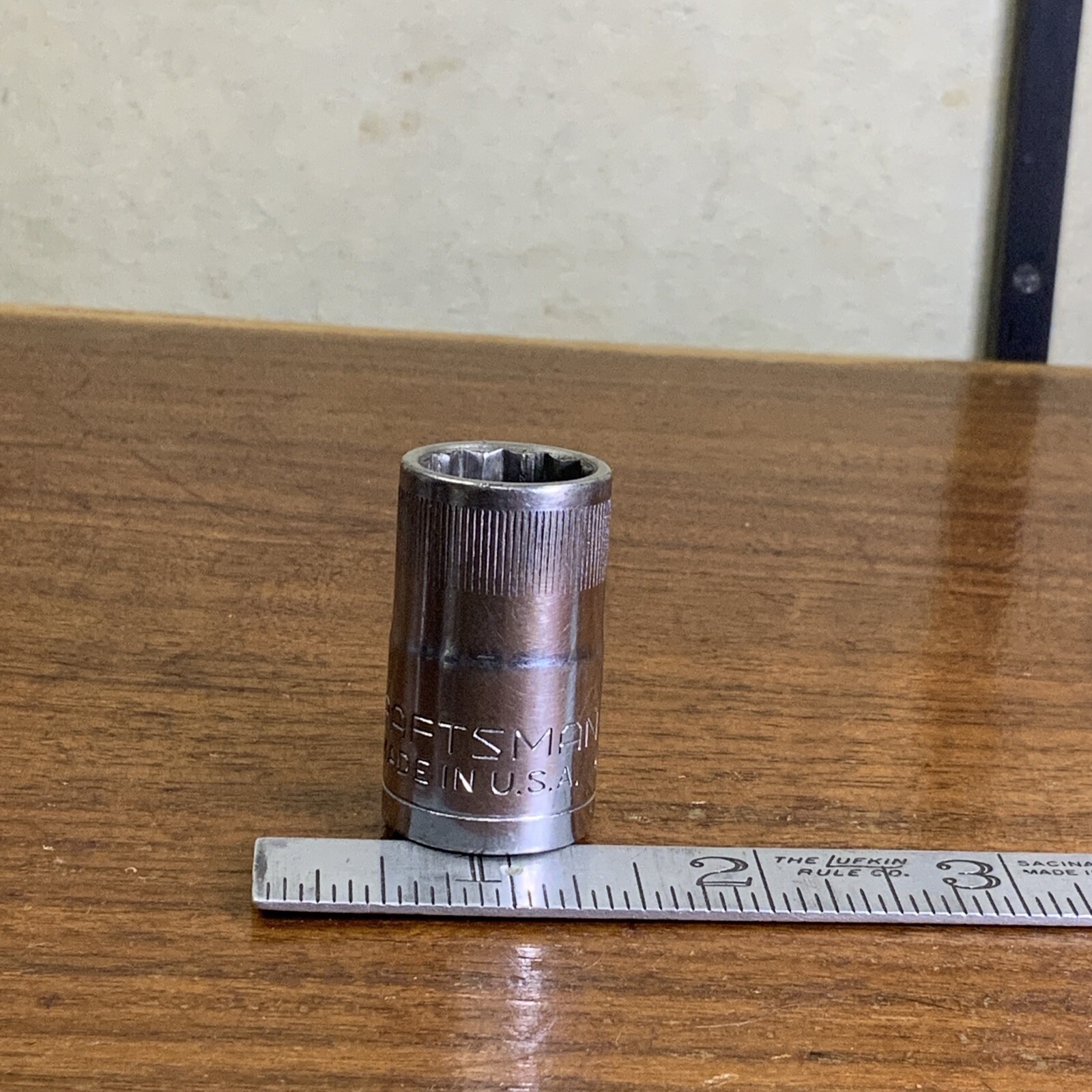 CRAFTSMAN VINTAGE 44236 USA 1/2″ Drive 15mm Socket 12 -PT -VV- Series FREE SHIP