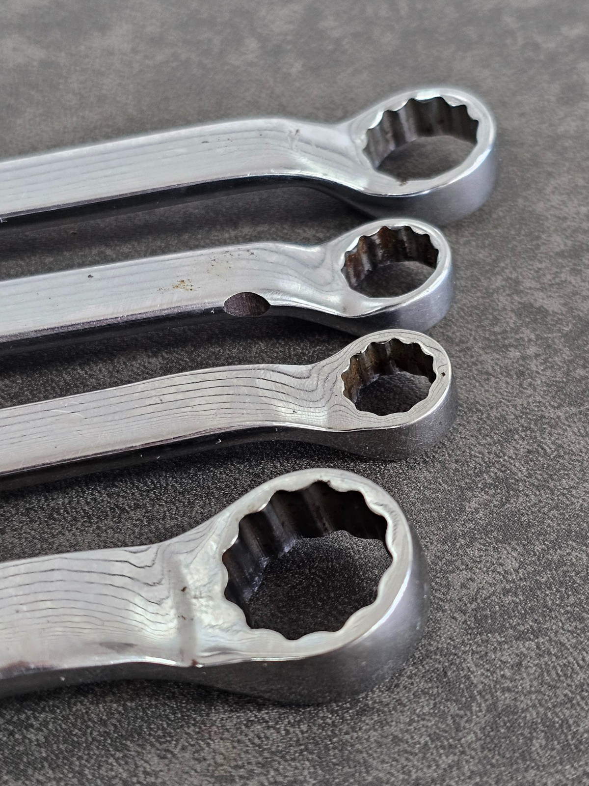 Snap-On 4pc Metric 12pt 10º Offset Box Wrenches XBM810A XBM1011 XBM1214 XSM1516A