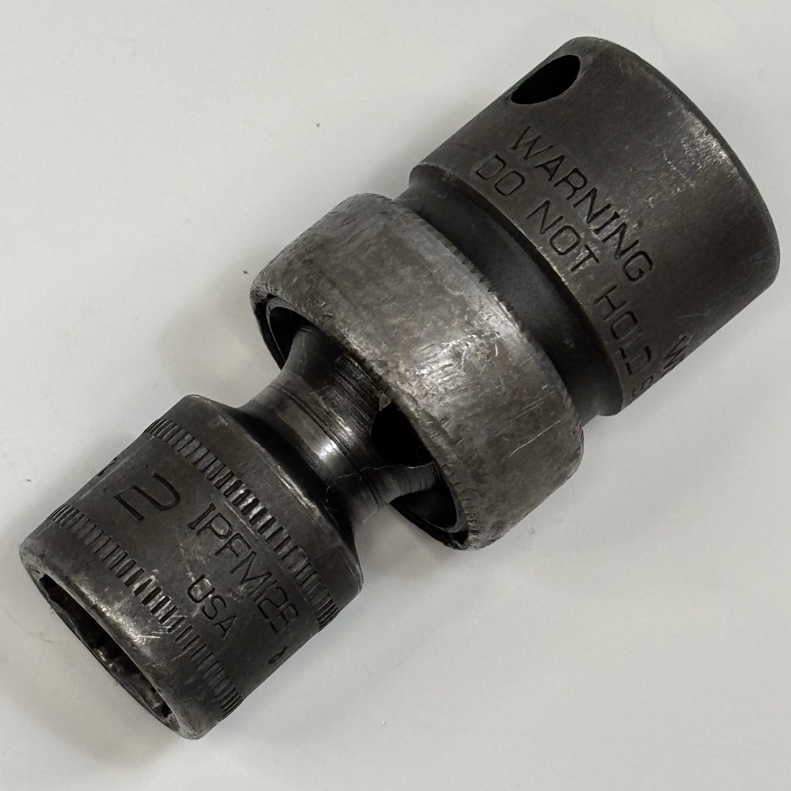 Snap On IPFM12B 3/8 Dr 6Pt Metric 12mm Flank Dr Shallow Swivel Impact Socket USA