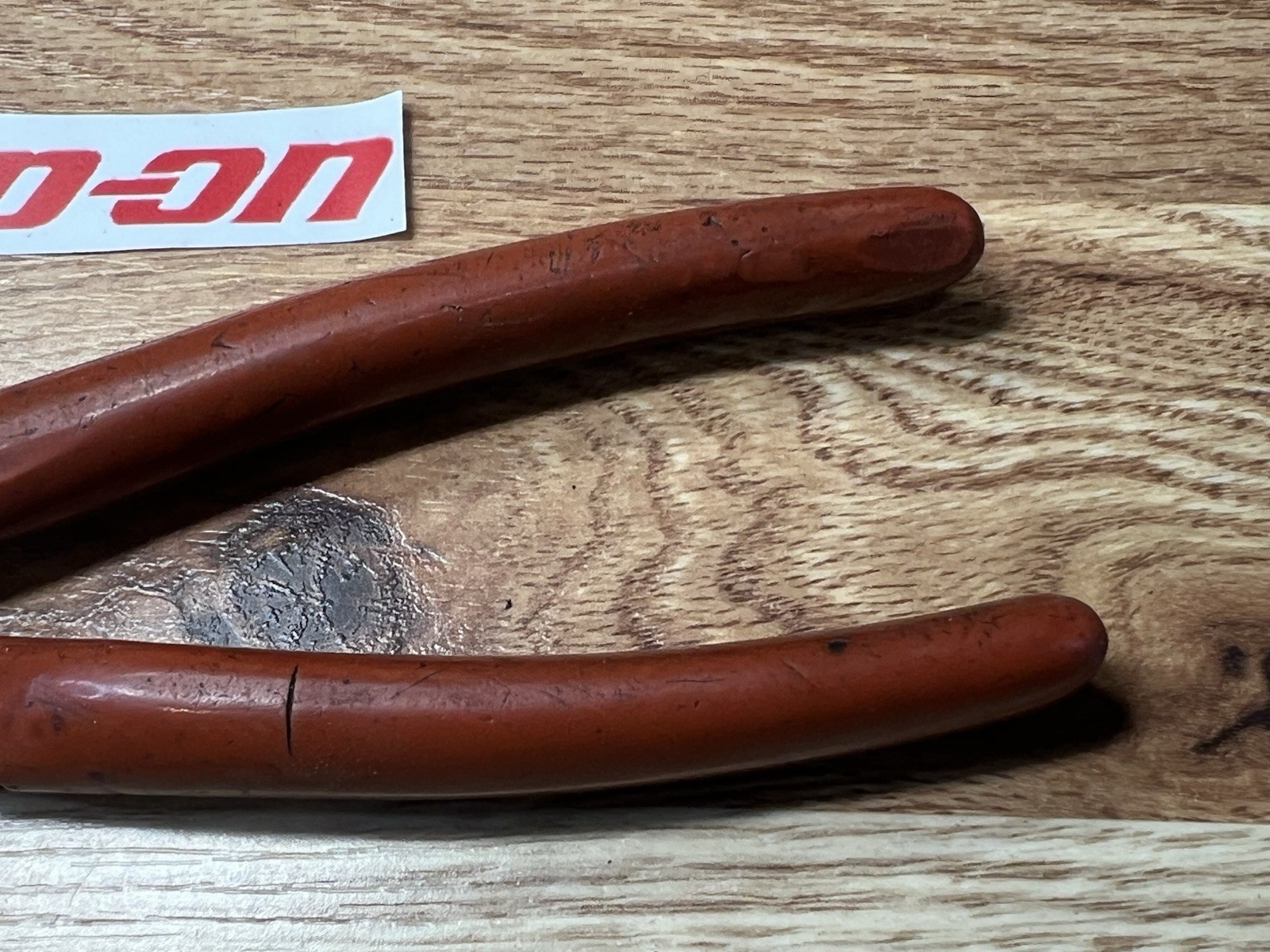 Snap-on 387CP 7″ Diagonal Cutters/Cutting Pliers Red Grips USA