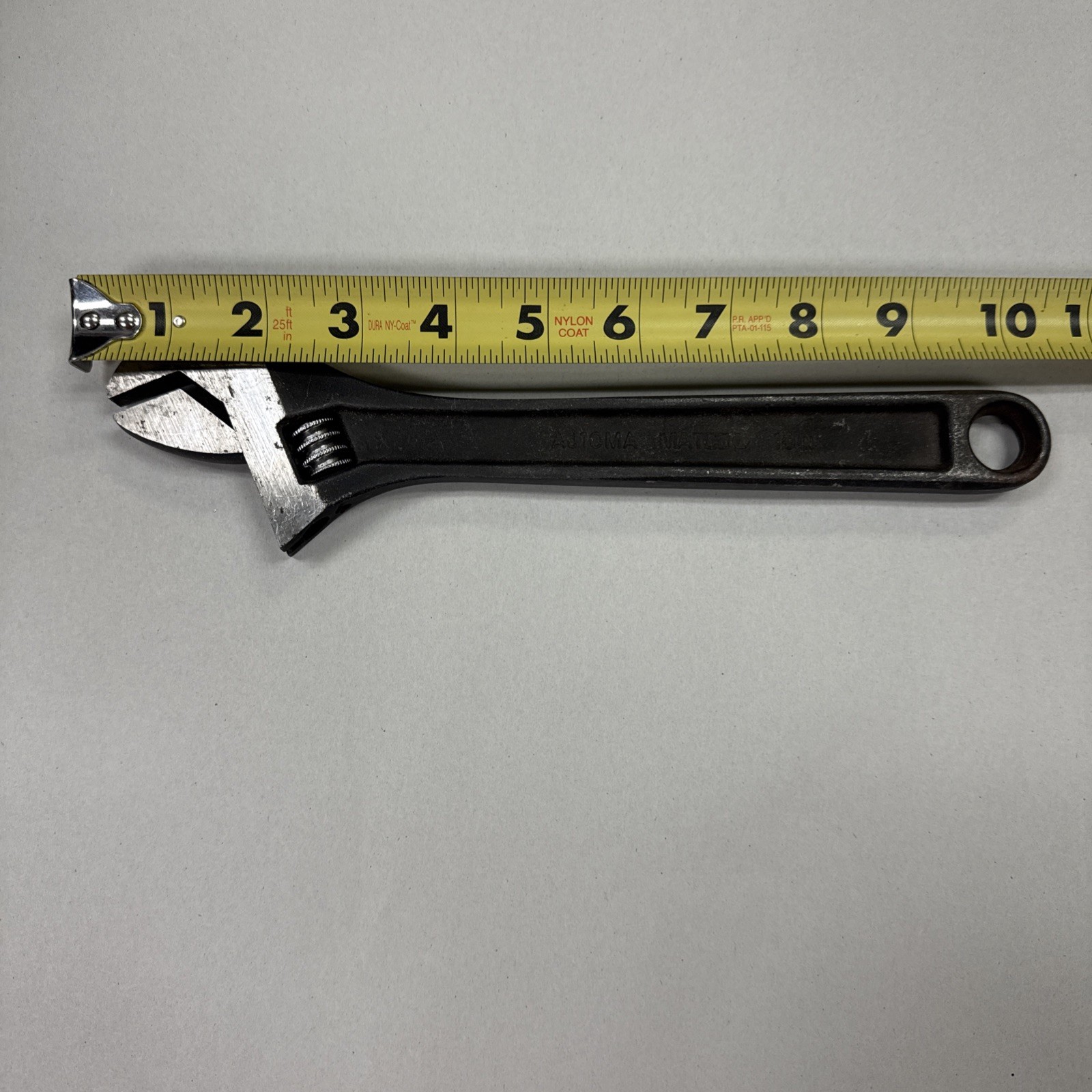 Matco Tools AJ10NA 10” Adjustable Wrench Industrial Finish