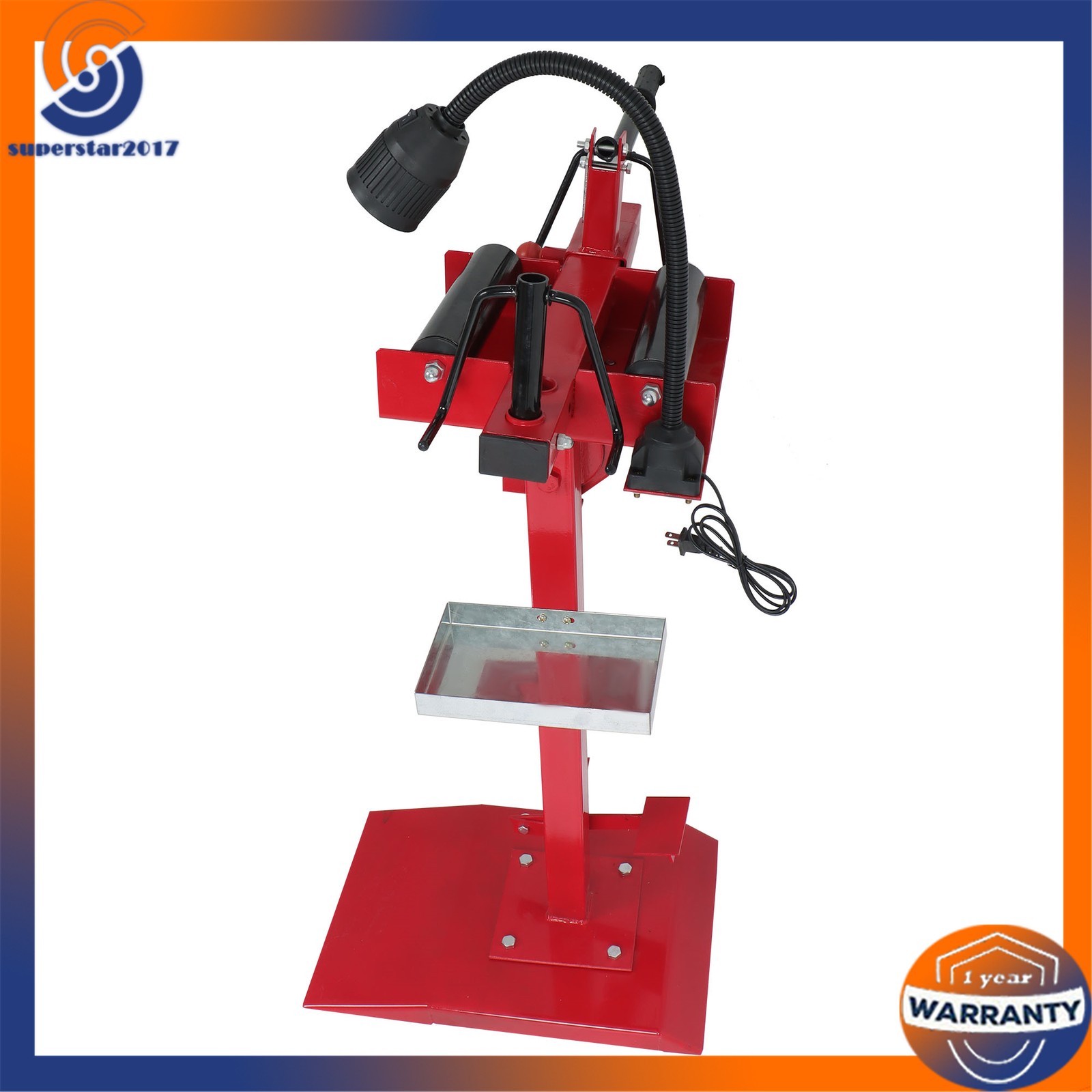 Manual Car Truck Tire Spreader Auto Tire Changer Repair Tool & Led Light