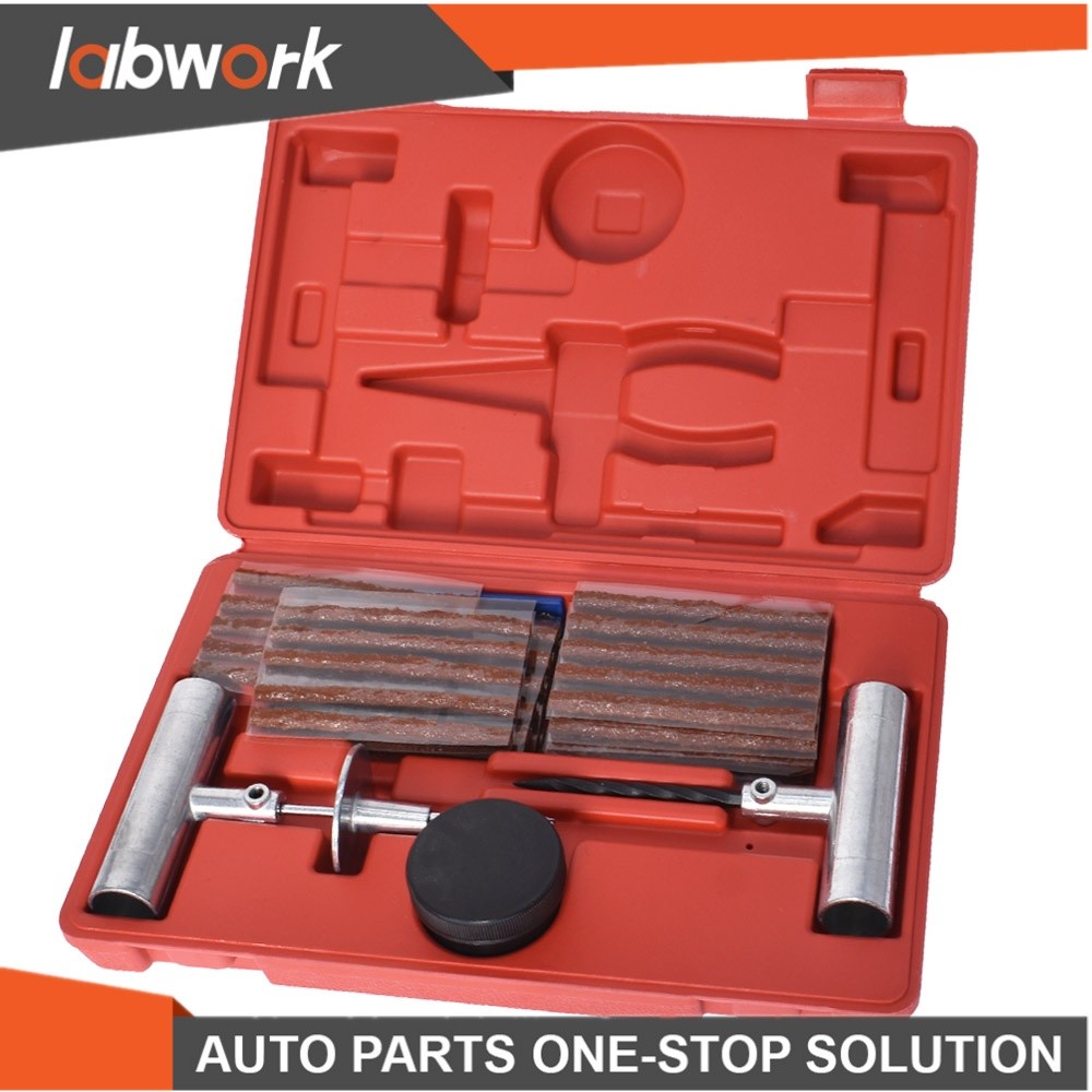 Labwork 57pcs Tire Repair Kit Flat Tire Repair Car Truck Motorcycle Plug Patch