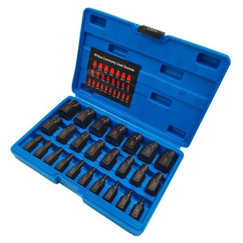 Screw Extractor Kit for Removing Broken Screws, Bolts, Studs, Fittings,Easy Out