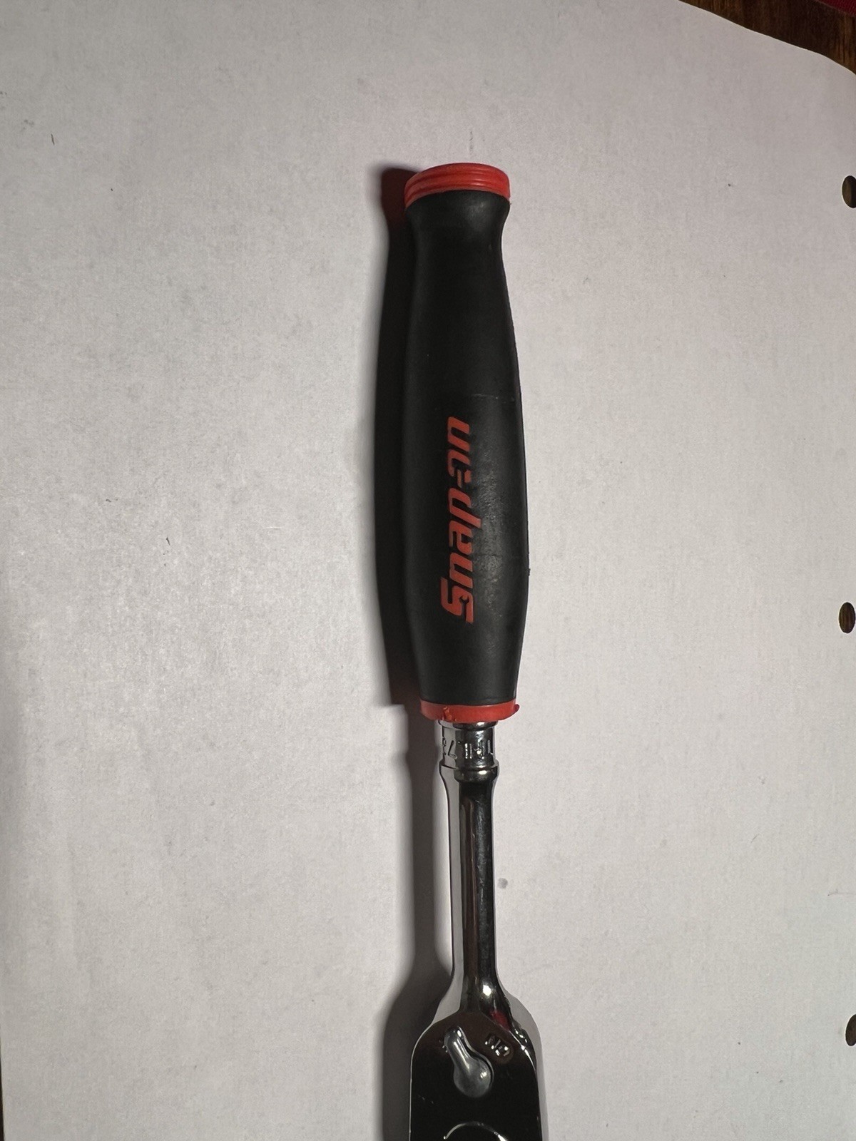 Snap-on Tools USA NEW 1/4″ Drive RED Soft Grip Long Handle Ratchet THL72