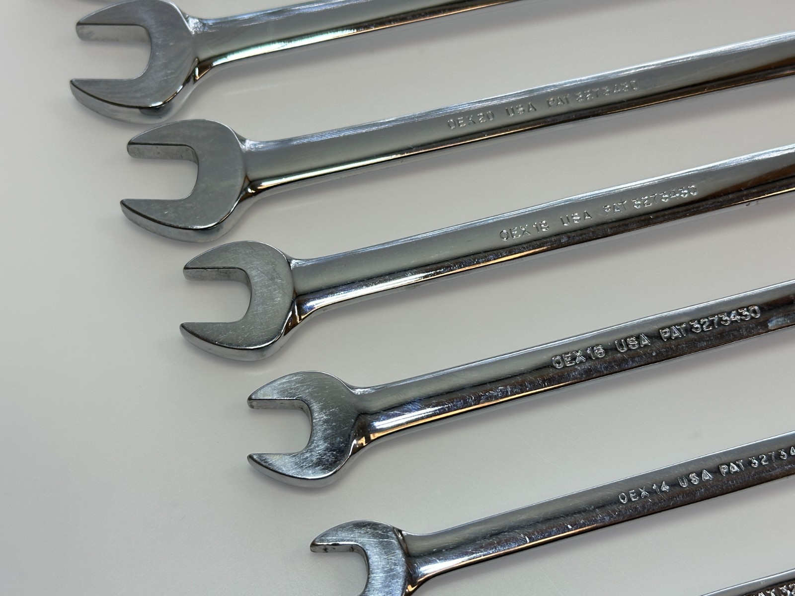 🇺🇸 Snap On Tools USA 7pc 12-Point SAE Combination Wrench Set (3/8–3/4″) OEX707